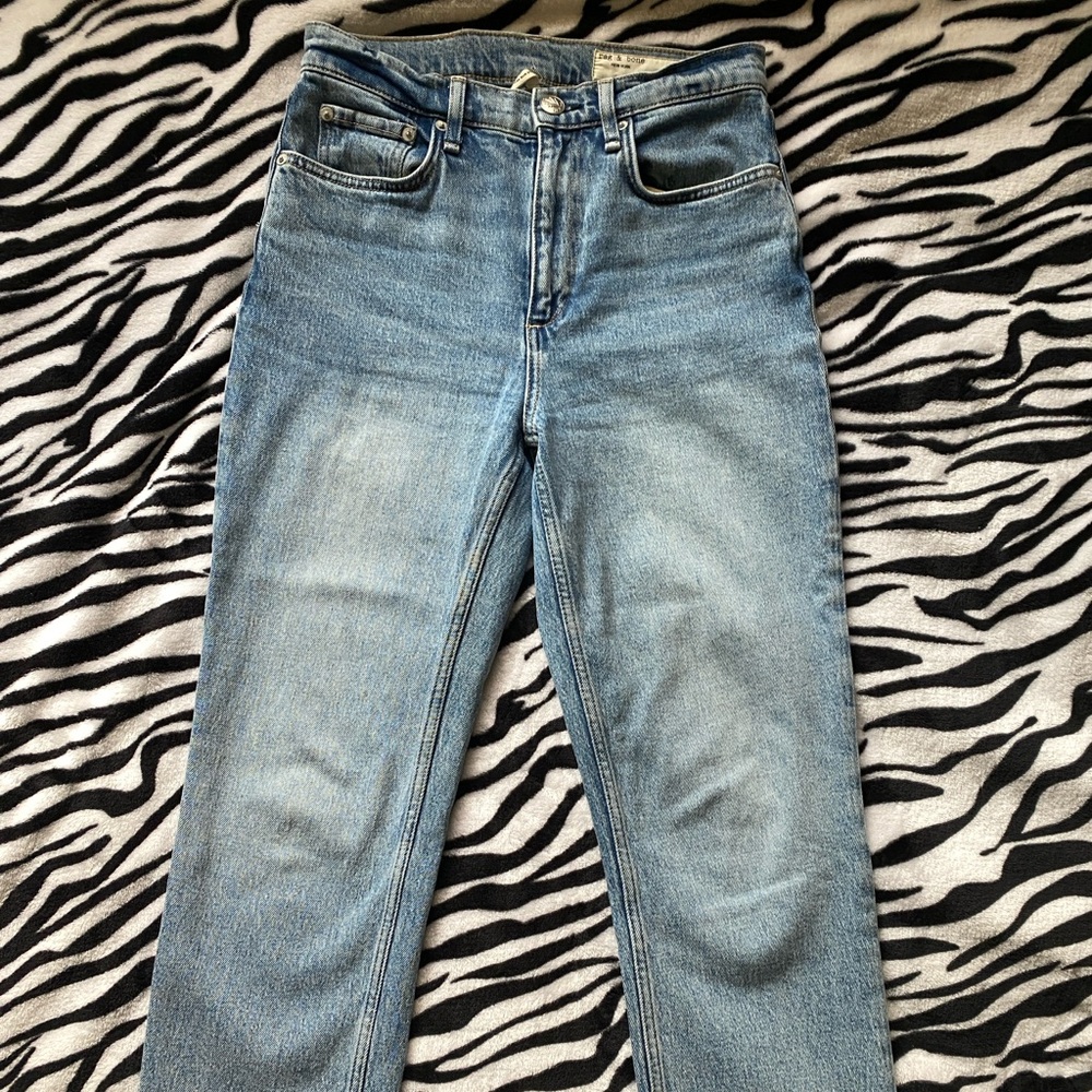 rag & bone Wren Light Blue Women's Straight Jeans